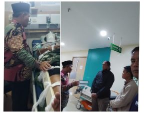 Didampingi Ketua DPC Cipedes, Ustad Ishak Jenguk Ketua DPRA Panglayungan